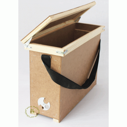 Ящик для перенесення 4-х рамок Дадан з регульованою ремінною ручкою